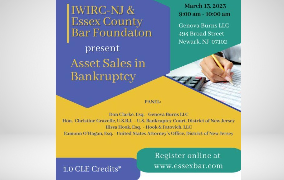 Essex County Bar Association Asset Sales in Bankruptcy Flyer